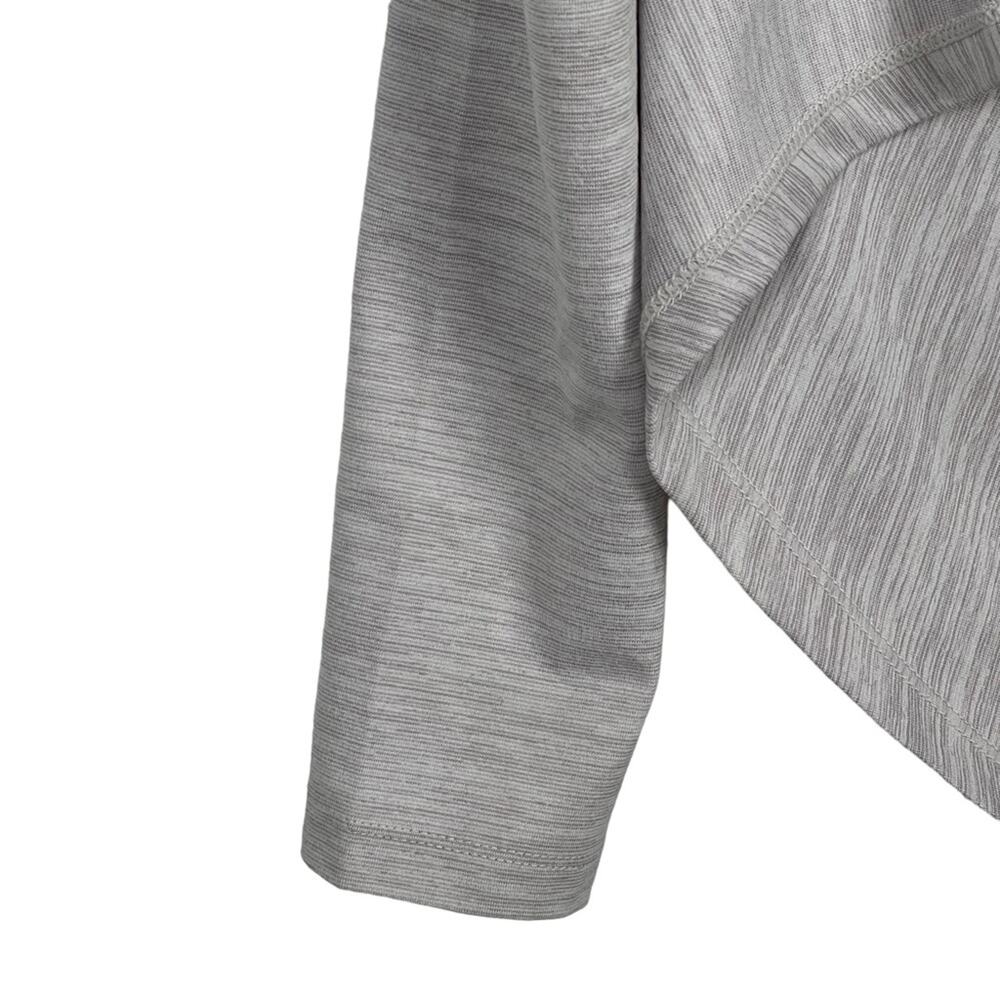 Zyia Active Haze Grey Twist Front Pullover Yoga Shawl Size Small - Picture 4 of 10